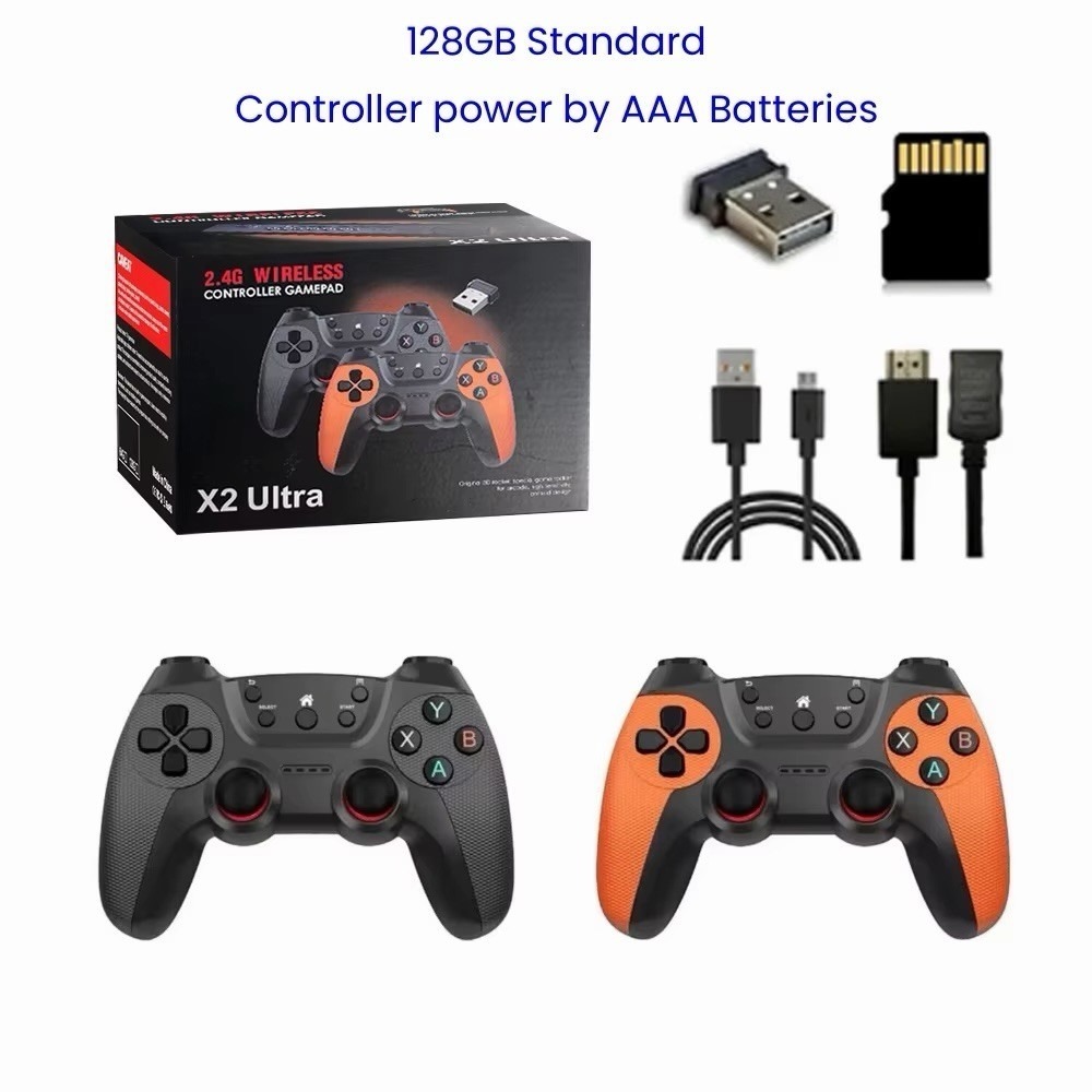 X2 Ultra Video Game Stick Console - 4K HD, 30000 Games
